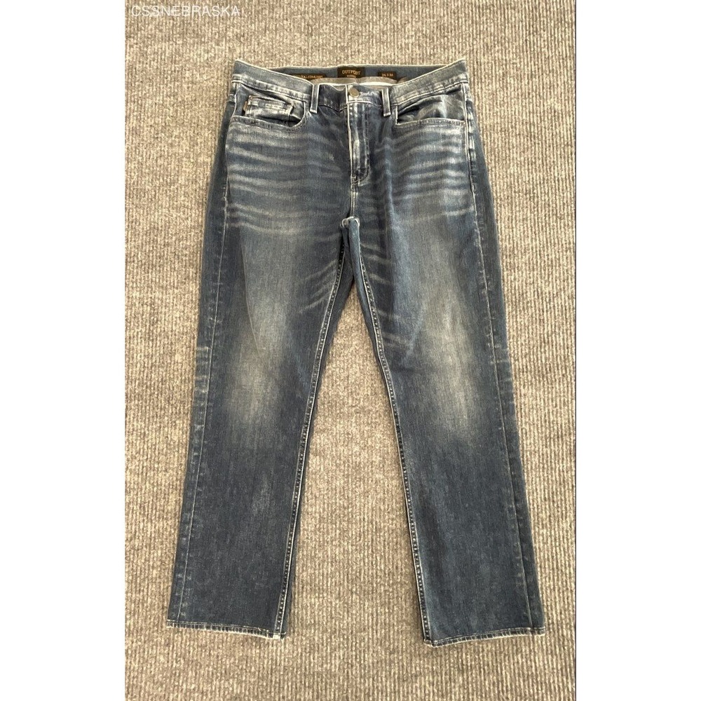 Outpost Makers Men's Blue Original Straight Medium Wash Stretch Jeans Sz 34x32